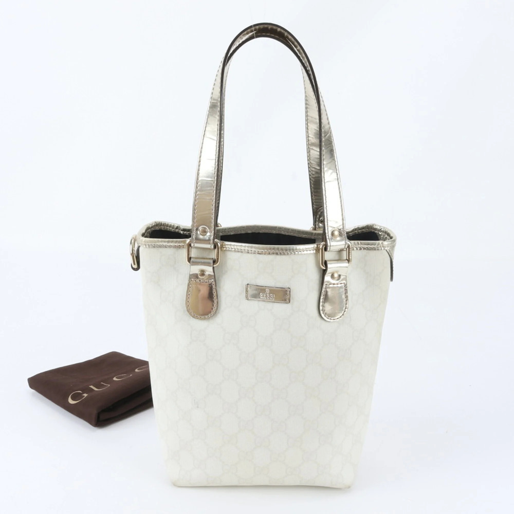 Excellent condition Gucci GG Supreme 189897 leather tote bag/handbag/shoulder...
